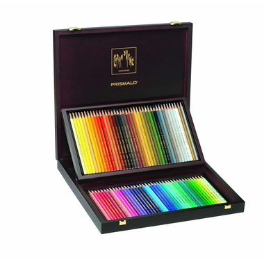 CARAN D'ACHE Farbstifte Prismalo 3mm 999.480 ass. in Holzschachtel 80 Stück