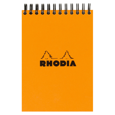 RHODIA Bloc spirale orange A7 11500C quadrillé 80 feuilles