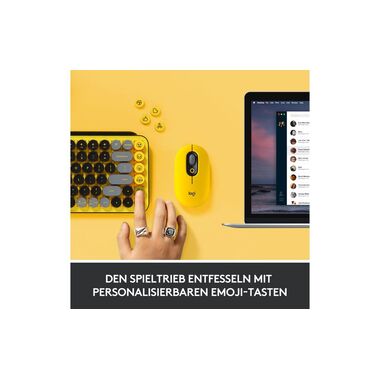 Logitech Keyboard POP Keys Blast Yellow