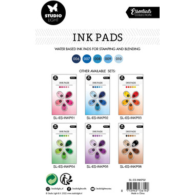 STUDIO LIGHT Tampone timbri 21.5x13x2.1cm INKP02 sfumature di blu