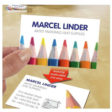 AVERY ZWECKFORM Biglietti da visita 85x54mm/A4 C32026-10 bianco, 270g 100 pezzi