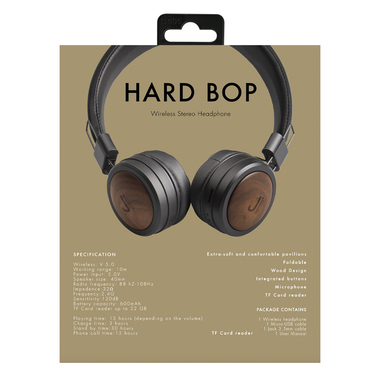 Folding wireless stereo headphones with MP3 player | JAZ