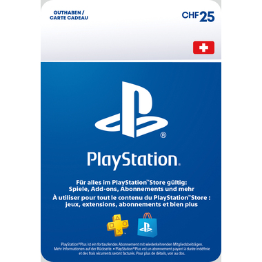 Geschenkkarte Sony CHF 25.-