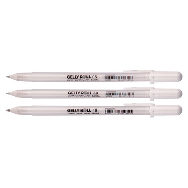 SAKURA Gelly Roll 0.3/0.4/0.5mm POXPGBWH3C White 3 pcs.