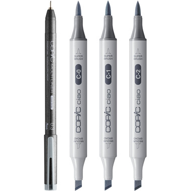 COPIC Marker Ciao Shade Set 22075423 Light Cool Gray 4 pezzi