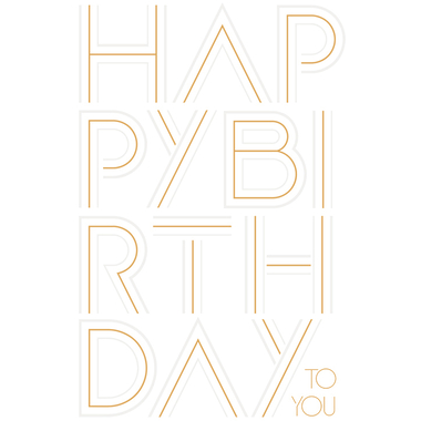 ABC Carte d'anniversaire B6 51258 Happy Birthday to you