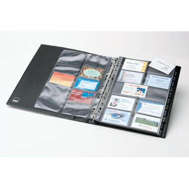 SIGEL Cartes visite pochette 90x58mm VZ351 2-reihig, A-Z 10 pcs.
