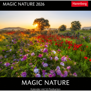 HARENBERG Postkartenkalender 2026 3310116+26 Magic Nature DE 16x17.5cm