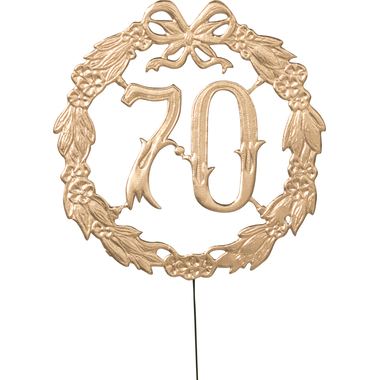 DEMMLER Numéro décoration 70 13x13cm 1230700192 or