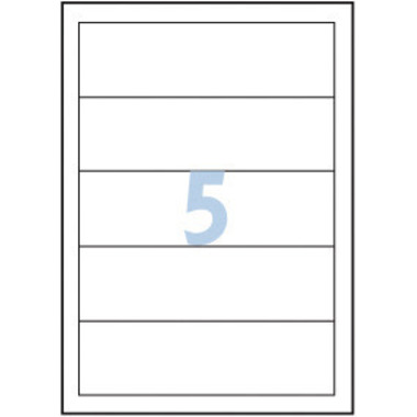 AVERY ZWECKFORM Etiquettes dorsales 50x146mm 32231Z blanc 125 pcs./25 flls.