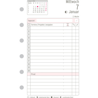 CHRONOPLAN Piano giornaliero sost. 2026 50606Z.26 1G/1P Mini