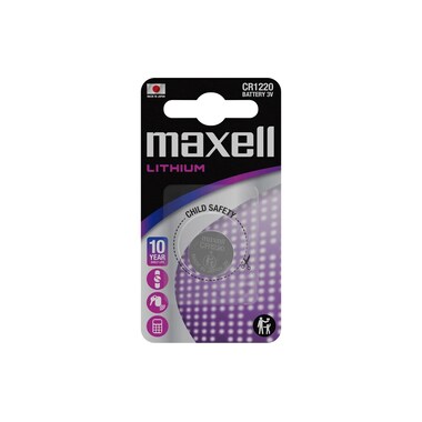 Maxell button cell CR1220, 1 piece