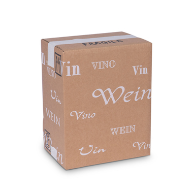 Flaschen Verpackung "Trans-Scripto" für 6x 0.75l Flaschen mit Flaschenhöhe 330mm & Ø83mm
