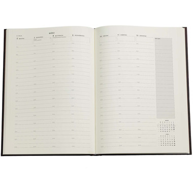 PAPERBLANKS Agenda Blue Luxe Grande 2026 DD0657-3 1W/2S VER Grande HC DE 21x30cm