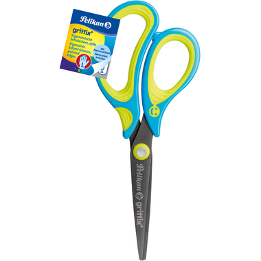 PELIKAN Schere spitz Griffix 810289 neonfresh blue Linkshänder