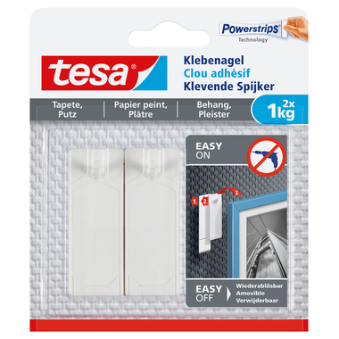 TESA Pin adh. 2x1 kg 777730000 Papier peint & plâtre