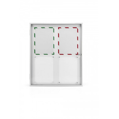 MAGNETOPLAN Schaukasten SP 1120x1085x40mm 1215300 Indoor, magnetisch 12x A4