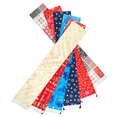 NEUTRAL Sacch. bottiglia 9x7x48cm 953 Motive ass. X-MAS 6 pezzi