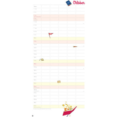 HEYE Planificat. Petit Prince 2026 22740+26 1M/1P AL 5 colonnes 21x45cm