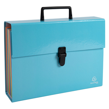 EXACOMPTA Fächermappe Aquarel A4 56762E pastellblau 18-teilig