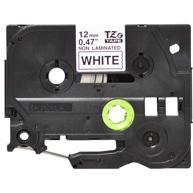 PTOUCH Nastro,non lam. nero/bianco TZe-N231 PT-300 12 mm