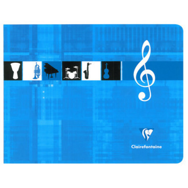 CLAIREFONTAINE Quaderno musica IT 22x17cm 3754 bianco 24 fogli