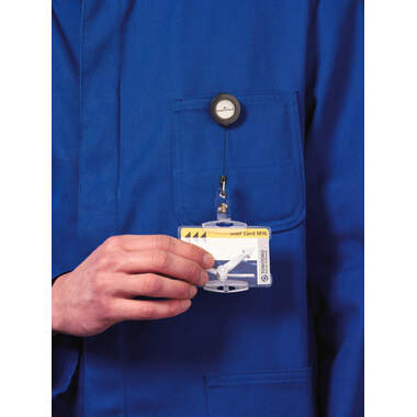 DURABLE Ausweishalter YoYo 10 Stück 815258 mit Druckknopf, 80cm