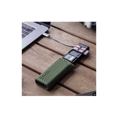 PGYTECH Card Reader Extern High-speed Card Reader Case Typ C Grün