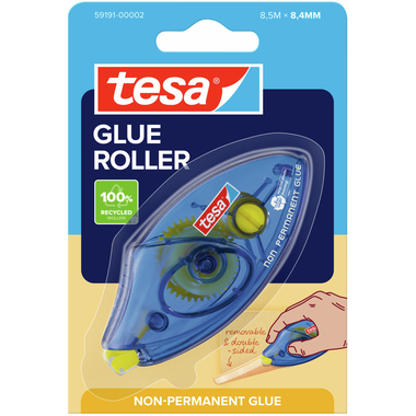 TESA Kleberoller Non-Permanent 591910000 Einweg, transparent 8.4mmx8.5m