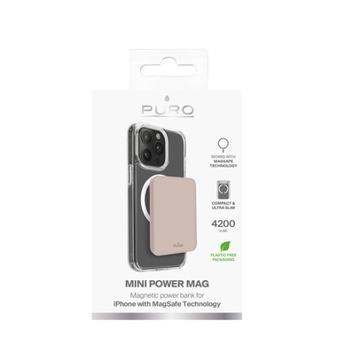 Banque d'alimentation sans fil « Slim Power Mag » 4 200 mAh pour iPhone | Puro