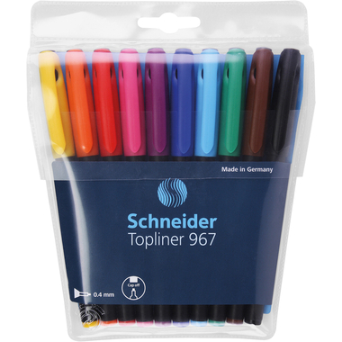 SCHNEIDER Topliner 196790 10 couleurs, étui