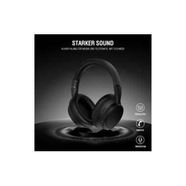 4smarts Over-Ear-Kopfhörer SkyBuds Wave Schwarz