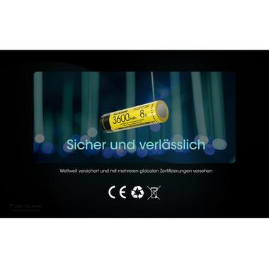 Nitecore Batterie NL1836HP Li-Ion Typ 18650 3600 mAh, 1 Pièce/s