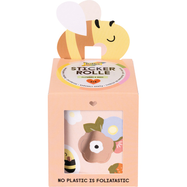 FOLIA Rouleau d'autocollants 4m 27104 Flowers & Bees 416 pièces