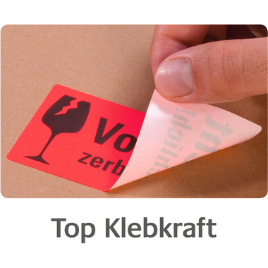 AVERY ZWECKFORM Warnetiketten 100x50mm 7211 neonrot 200 Stück