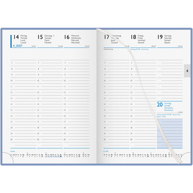 BIELLA Agenda Colorful 7 2027 809707050027U 1S/2P blu ML 14.5x20.5cm
