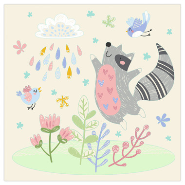 URSUS Images magiques à gratter 24560003F Amis de la forêt, 21x21cm