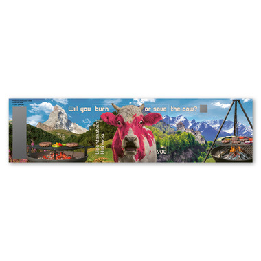 Crypto Stamp CHLI 3.0 CHF 9.00+290.00, Pink Sonderblock «Crypto Stamp CHLI 3.0», selbstklebend, ungestempelt