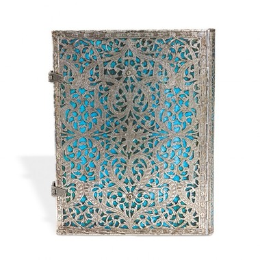 PAPERBLANKS Taccuino Maya Blau 180x230mm PB25603 rigato 240 pagine