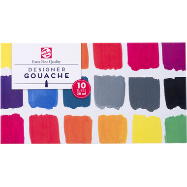 TALENS Gouache Designer 08820410 10 colori à 20ml