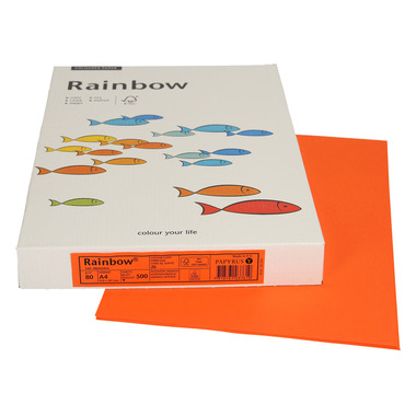 RAINBOW Papier intensivorange/26 A4 88042454 FSC, 80g 500 Blatt