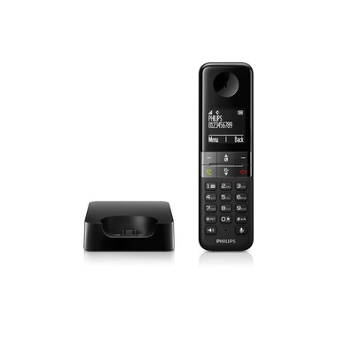 Philips Schnurlostelefon D4701B Schwarz