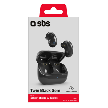 TWS-Ohrhörer Twin Black Gem | SBS