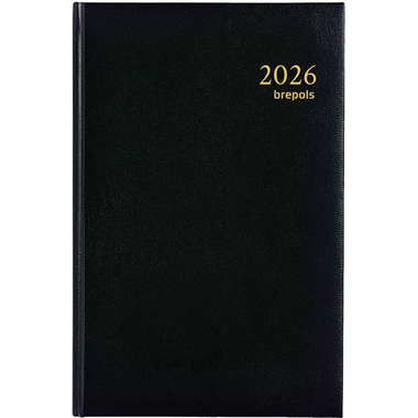 BREPOLS Agenda Saturnus 231 Lima 2026 0.231.1255 1W/2S schwarz 13.5x21cm