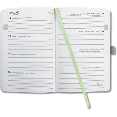 JOLIE Agenda Beauty 2026 J6353 1W/2S green monstera ML A5