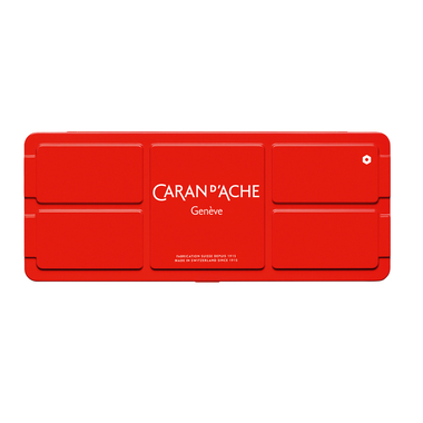 CARAN D'ACHE Gouache Studio Wasserfarben 1000.315 14 Farben, 1 x weiß + Pinsel