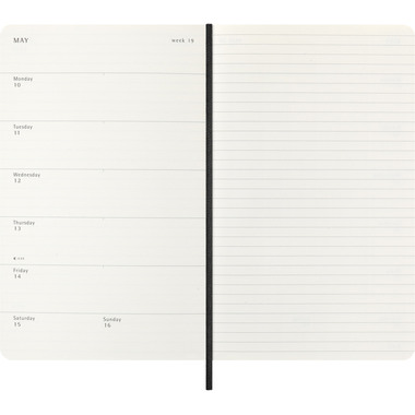 MOLESKINE Agenda Classic Large 2027 DSB12WN3Y27 1S/1P nero SC 13x21cm