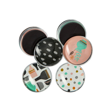 I AM CREATIVE Aimant Fresh Let`s Organize 4035.55 Verre, 3x1cm 6 pièces