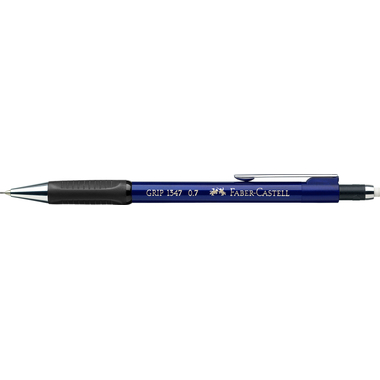 FABER-CASTELL Porte-mine GRIP 1347 0.7mm 134751 bleu, avec gomme