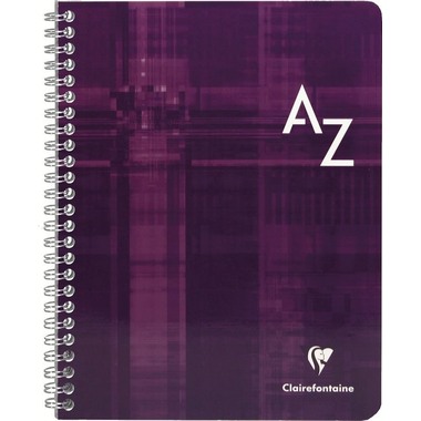 CLAIREFONTAINE Taccuino spirale ass. 17x22cm 8949 5mm, A-Z 50 fogli